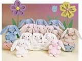 Plush Bunny Rabbit Collection -Set of Three 5 Bunnies