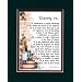 "Teaching Is.." Touching 8x10 Poem, Double-matted in Dark Green/Burgundy And Enhanced With Watercolor Graphics. A Gift For A Teacher.