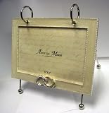 Review  5768-14-64 / Ashleigh Manor 4X6 / 3x5 Pearl White Enamel Wedding Ring Photo Flip Picture Frame /Album