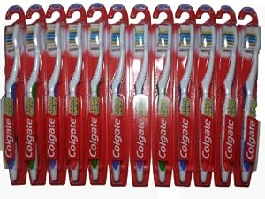 Colgate Extra Clean Toothbrush Full Head Firm #40, Brushes Hard (Pack of 12)