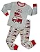 Truck Boys Pajamas Toddler Sleepwear Clothes T Shirt Pants Set for Kids size 2 Red