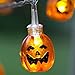 Xcellent Global Battery Powered 3D Jack-O-Lantern Pumpkin 20 LED String Lights Halloween Decoration Lights, Warm white 7.2ft/2.2meters M-LD067