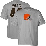 NFL Reebok Peyton Hillis Cleveland Browns #40 Scrimmage Gear T-Shirt - Ash (Small)
