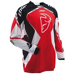 Thor MX Phase Spiral Men's MX Motorcycle Jersey - Red