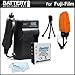 Battery And Charger Kit For Fuji Fujifilm FinePix XP200, XP170, XP150, XP100 Waterproof Digital Camera Includes Extended Replacement (1100Mah) NP-50 Battery + Ac/Dc Rapid Travel Charger + Floating Strap + MicroFiber Cloth + More