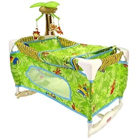 Fisher-Price Rainforest Deluxe Doll Playard- Perfect for Snuggle-kins