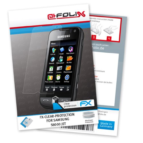 atFoliX FX-Clear Displayschutzfolie f&uuml;r Samsung S8000 Jet Preisvergleich