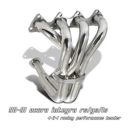 NEW 1990 1991 90 91 Acura Integra RS LS GS Stainless Steel RACING EXHAUST Header 304