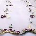 Iris Tech Premium Rose Embroidered Organza Lace Floral Fabric- By the Yard (Purple)