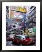 Busy Street, Causeway Bay, Hong Kong Island, Hong Kong, China Framed Art Poster Print by Amanda Hall, 25x31
