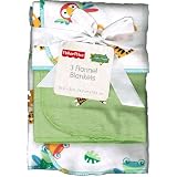 Fisher Price Rainforest Baby Receiving Blankets -... by Fisher-Price