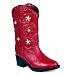 Roper Girls Pretty Red Motion Light Star Cowboy Boots Toddler Kids 9-3