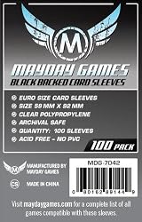 Black Backed European Card Sleeves