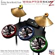 Abstract 02 Red Skin by WraptorSkinz fits Guitar Hero 4 World Tour Drum Set for Nintendo Wii, XBOX 360, PS2 & PS3 (DRUMS NOT INCLUDED)