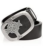 Guess - G by GUESS Leather Belt with Inlay Cross