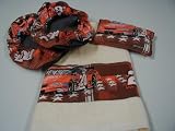 Tony Stewart #20 Fabric Shoe Cover Rosin Bag Towel Set