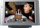 Vizit 10.4-Inch Digital Photo Frame with Cellular Connectivity (Silver/White)