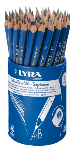 Lyra 1733480 - Schreiblernstift Bleistift B Plastikrunddose 48 Bleistifte Preisvergleich