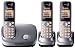 Panasonic KX-TG6513EM DECT Trio Digital Cordless Phone Set - Silver