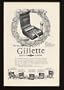 1925 Gillette Safety Razor Christmas Wreath Print Ad (12904)