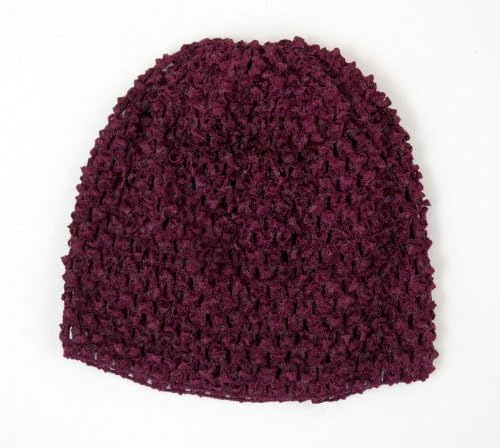 Ema Jane (Cranberry Red) Super Soft Waffle Crochet Beanie Hat for Baby