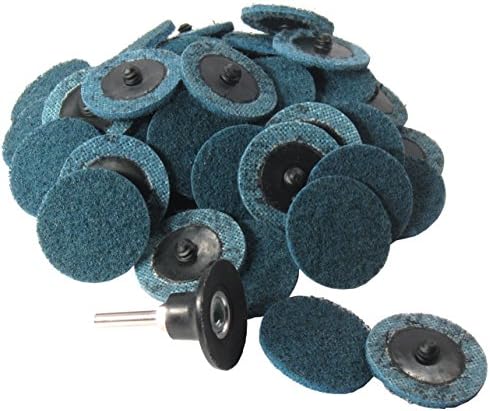 WD Tools 10607 2-Inch Roll Lock Very Fine Surface Conditioning Disc with Mandrel (50-Pc)