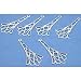 6 Silver Plated Chandelier Earrings Jewelry Findings