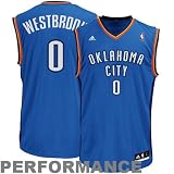 Adidas Oklahoma City Thunder Russell Westbrook Youth (Sizes 8-20) Revolution 30 Replica Road Jersey Small