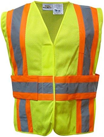 Utility Pro UHV312 Polyester High-Visibility Tearaway Mesh Vest, Small\Medium, Lime
