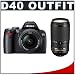 Nikon D40 Digital SLR Camera with 18-55mm f/3.5-5.6G ED II AF-S DX Lens and Nikon AF-S 70-300mm f/4.5-5.6 G ED-IF AF-S VR Zoom-Nikkor Lens