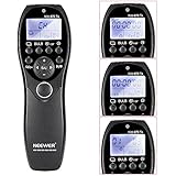 Neewer 320ft/100m LCD Display Shutter Release Wireless Timer Remote Control 2.4G 32CH Transmitter Receiver for Sony a900 a850 a400 a77 a33 a37, Konica Minolta DIMAGE a2 a1 7i 5 3 DYNAX 7D and More