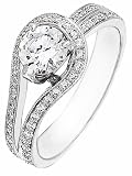NEW DIAMOND WHITE GOLD LADIES RING