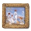 Summer - Gold Frame Magnet with pop-out easel (2-3/4" x 2-1/2")