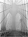Foggy Day on Brooklyn Bridge By Henri Silberman. ART PRINT Size: 24 x 32 Inches