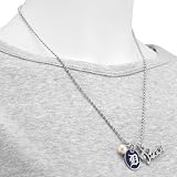 Touch by Alyssa Milano Detroit Tigers Peace & Pearl with Team Logo Pendant Necklace