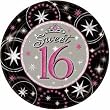 Sweet 16 Sparkle Prismatic Dessert Plates 8ct