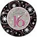 Sweet 16 Sparkle Prismatic Dessert Plates 8ct