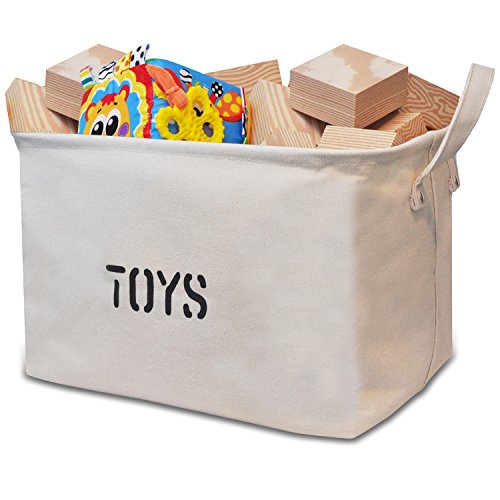 Canvas storage bin for toy storage - storage basket for…