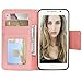 HILDA Phone Case for Galaxy S6 PU Leather Case Credit Card Holder Flip Cover Case Red