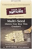 Back To Nature Gluten Free Rice Thin Multi Seed Crackers, 4-Ounce Packages (Pack of 6)