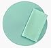 Tag Round Woven Solid Color Placemat and Napkin Set of 4, Light Aqua