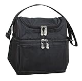 Deluxe Insulated Lunch Cooler, Black