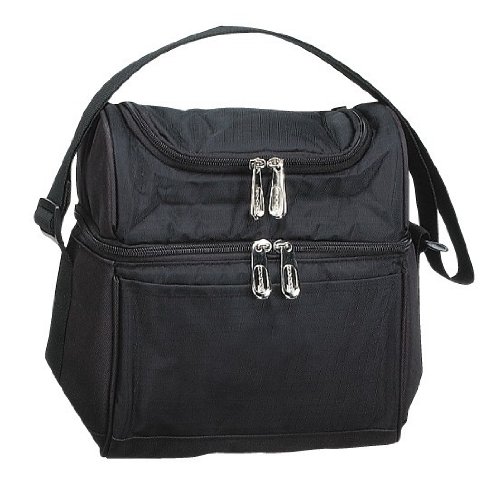 Deluxe Insulated Lunch Cooler, Black