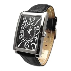 [Alessandra Olla]アレサンドラオーラ 腕時計 レクタンギュラー オールブラック AO-4500-BK メンズ 【正規輸入品】