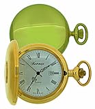 Bernex Swiss Made Quartz Gold Plate Full Hunter Pocket Watch, Plain case