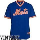MLB New York Mets 1969 Cooperstown Adult Short Sleeve Synthetic Replica Jersey (Royal, X-Large)