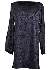 Feathers General Print Long Sleeves Cocktail Sheath Evening Dress 