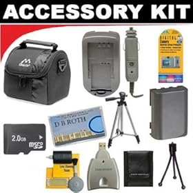 Deluxe DB ROTH Accessory Kit For The JVC Everio GZ-MG680, MG670, MG630, MG465, MG435, MG365, MG360, MG335, MG330, MG230 High Definition Camcorders
