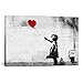 iCanvasART Girl with a Balloon Canvas Art Print by Banksy, 12 by 8-Inch