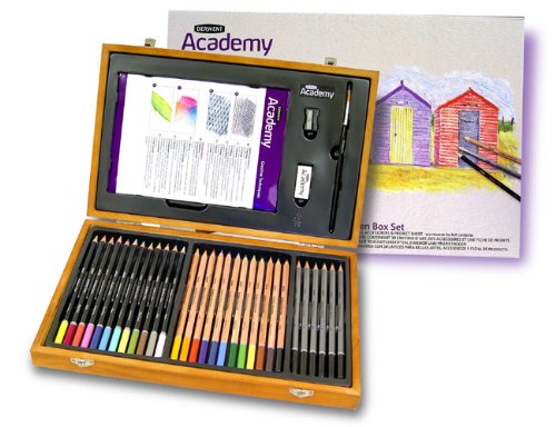 Art Pencil Set in Wood Box Makes an Impressive Gift